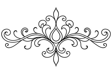 calligraphic ornamental element.eps