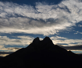 Sunset at Pedraforca mountain. (Catalonia, Spain, Pyrenees)