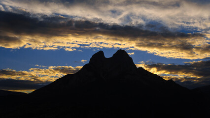 Sunset at Pedraforca mountain. (Catalonia, Spain, Pyrenees)