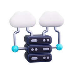 server 3d render icon