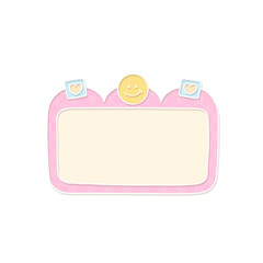 Cute Message Box PNG for Decorative Projects 11 | A cute text boxes in different designs, ideal for crafting, digital invitations, and graphic design | PNG isolated on a transparent background
