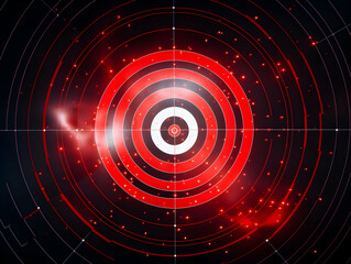 Obraz premium Business Target, Target market, Targeted audience, Corporate business vision, business growth process, technology trend, economic improvement concepts, Concept of aim and objective achievement.