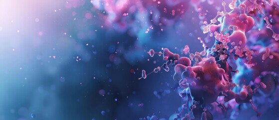 Fototapeta premium Molecular biology focuses on the molecular mechanisms within cells