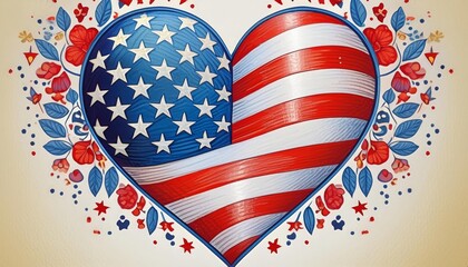 Fototapeta premium Patriotic Love
