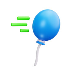 balloon 3d render icon