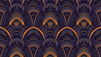 art deco seamless, geometric design with a subtle gradient in the background