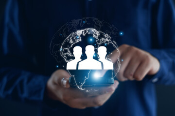 Customer Relationship Management, global structure customer network technology, social media, digital marketing online, Data exchanges development, customer service.