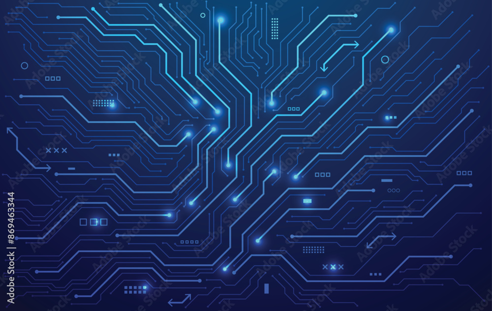 Poster circuit board. technology background. central computer processors cpu concept. motherboard digital c