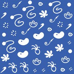 Doodle Shapes Seamless Pattern
