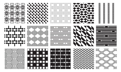 15 Pattern geometric designs bundle.