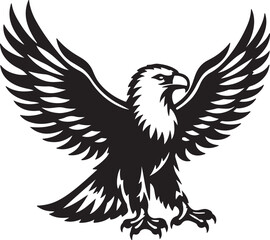 Fototapeta premium Eagle head silhouette 