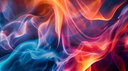 Naklejka premium Abstract Colorful Smoke Swirls