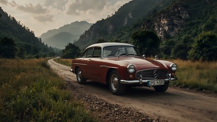 Fototapeta premium A world where cars can speak, recounting their adventures with their owners ai_generated