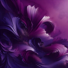 Obraz premium deep purple paint brushstroke background rich regal