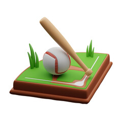 Baseball 3d illustration