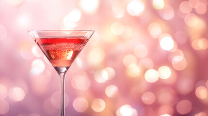 glass with drinks  on beautiful background