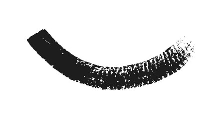 Black ink paint vector brush strokes. Thick dirty distress texture. Grunge rough paint brushes. touch material, dirty splash, handwritten texture simple stripes.