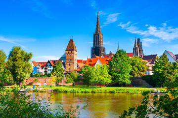Obraz premium Ulm Minster Church in Ulm old town