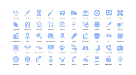 Medical and Healthcare Icon Set