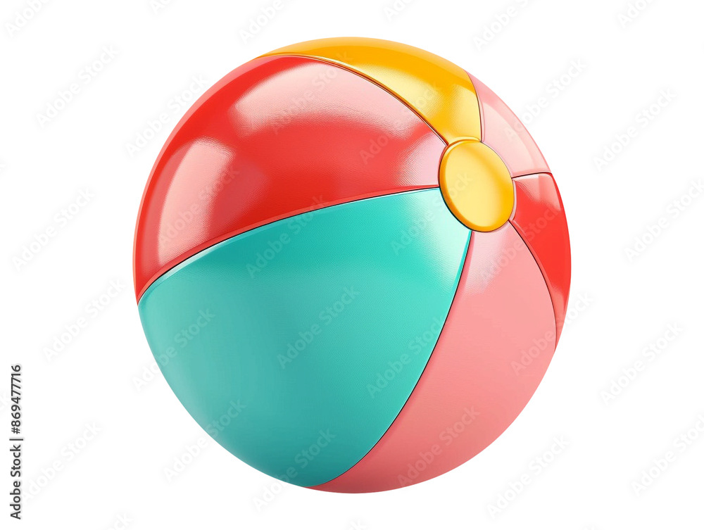 Wall mural beach ball isolated	
