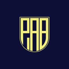 pab letter logo design
