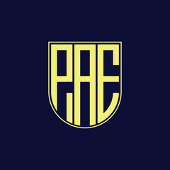 pae letter logo design