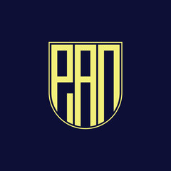 pan letter logo design