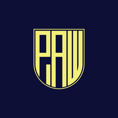 paw letter logo design