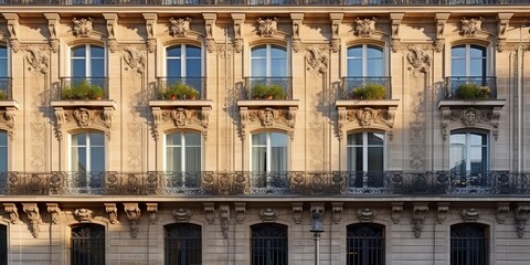 Naklejka premium Elegant Parisian Architecture