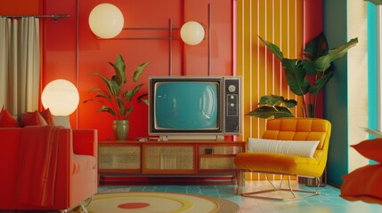 retro design concept for ads
