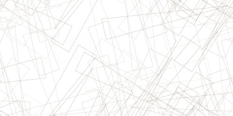 Random geometric line seamless pattern. Black outline monochrome texture. Contemporary art-like illustration, Random chaotic lines abstract geometric patterns. Vector illustration.