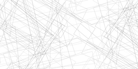  Random geometric line seamless pattern. Black outline monochrome texture. Contemporary art-like illustration, Random chaotic lines abstract geometric patterns. Vector illustration.