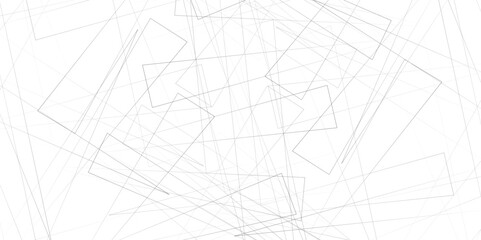 Random geometric line seamless pattern. Black outline triangle monochrome texture. Vector illustration.