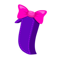 Cute colorful number design. Good design element for greeting cards, kid's illustrations, invitations, birthday cakes etc.	
