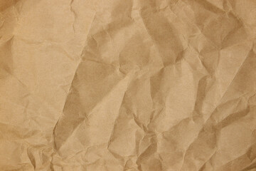 Obraz premium brown paper craft crumpled texture background