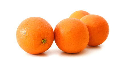 Nice fresh orange isolated on a white background