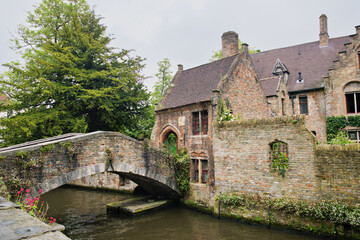 Saint Bonifacius Bridge (Bonifaciusbrug) in Bruges, Brugge, Belgium, Europe