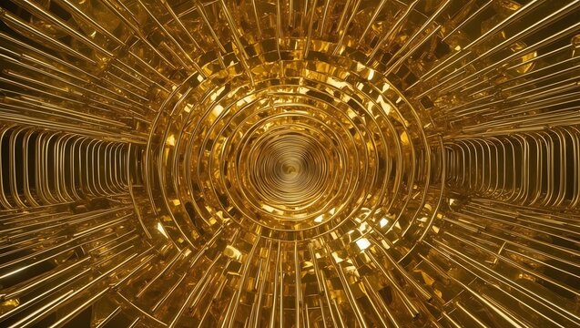 realistic image of a gold gravitational field background