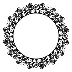 Classic vintage design with black circle frame. Perfect for photos, icons, logos, banners, greeting cards, websites, advertisements