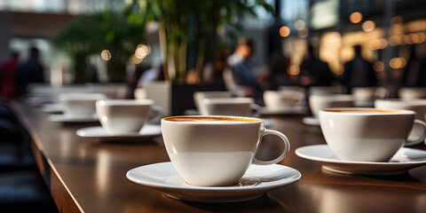 Fototapeta premium cup of coffee on the table