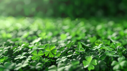 Shamrock background, St. Patrick's Day theme