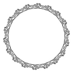 Classic vintage design with black circle frame. Perfect for photos, icons, logos, banners, greeting cards, websites, advertisements