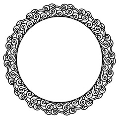 Classic vintage design with black circle frame. Perfect for photos, icons, logos, banners, greeting cards, websites, advertisements