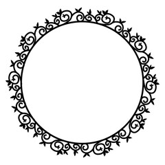 Classic vintage design with black circle frame. Perfect for photos, icons, logos, banners, greeting cards, websites, advertisements