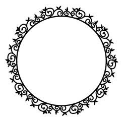 Classic vintage design with black circle frame. Perfect for photos, icons, logos, banners, greeting cards, websites, advertisements