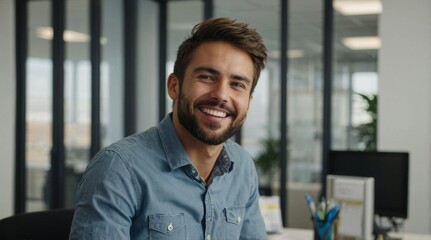 Fototapeta premium businessman in office