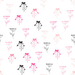 Hearts, roses, flowers pattern, additional pattern to the ballet collection.
