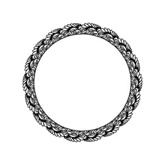 Classic vintage design with black circle frame. Perfect for photos, icons, logos, banners, greeting cards, websites, advertisements