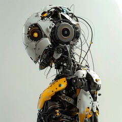 Fototapeta premium Robotic cyberpunk.