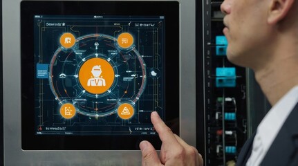 cluseup using smart touch screen